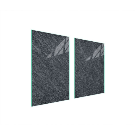 PANNEAU DE PROTECTION EN VERRE POUR CUISINE 65x52 ARDOISE