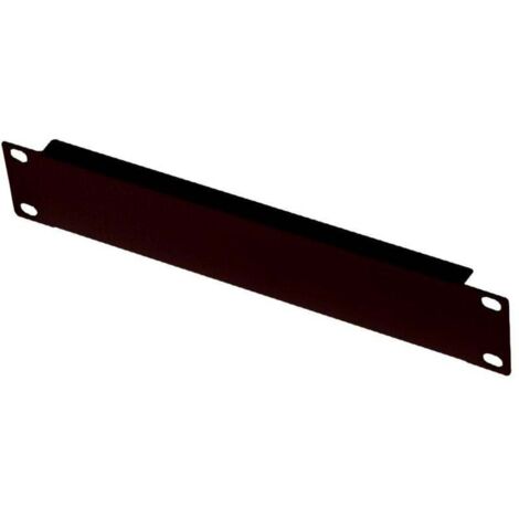 Panneau de protection noir Lanview 1U 10" avec vis, RA10105BL
