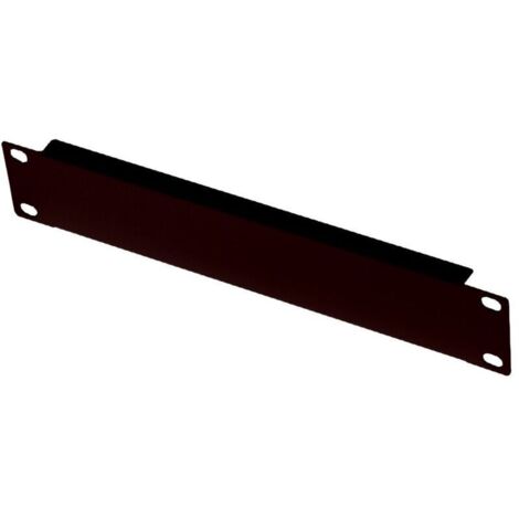 Panneau de protection noir Lanview 1U 10" avec vis, RA10105BL