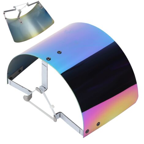 Panneau de protection thermique coloré en acier inoxydable T‑304 pour filtres d'entrée 2,5‑5 pouces