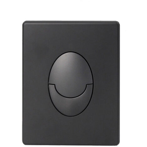 Panneau de réservoir pour chasse d'eau SkateAir - Plaque d'actionnement, 2 chasses, noir mat/noir mat 38505KF0