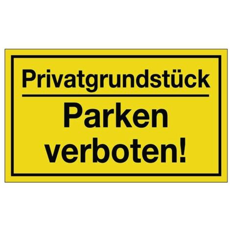 Panneau de signalisation ( 3000277123 ) Terrain privé/ stationnement interdit Plastique