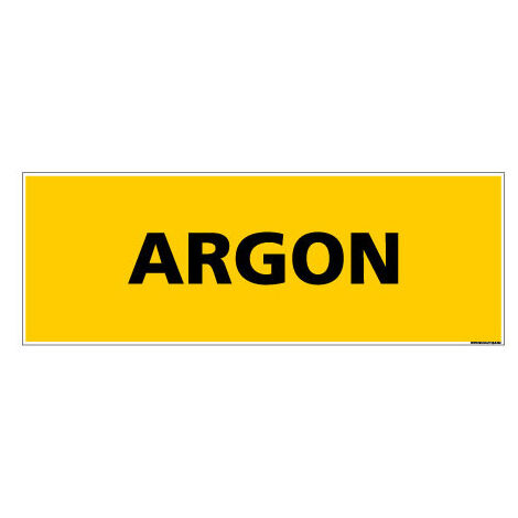 Panneau de Signalisation danger ARGON (C0098) - Adhésif - 210 x 75 mm