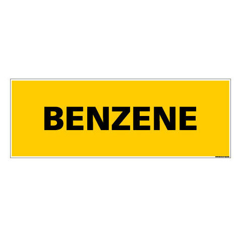 Panneau de Signalisation danger BENZENE (C0114) - Adhésif - 210 x 75 mm