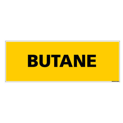 Panneau de Signalisation danger BUTANE (C0115) - Adhésif - 210 x 75 mm
