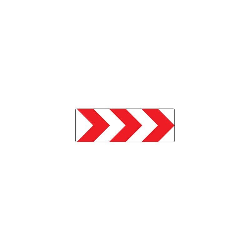 Nadia Signalisation - panneau de signalisation K8 chevrons 1000X500MM T1 sans pied PREC1000500GALK8