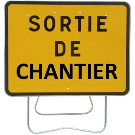 PANNEAU DE SIGNALISATION KC1 SORTIE DE CHANTIER 800X600MM T1 NADIA SIGNALISATION N002KC1SCH800X600CLT