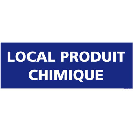 PANNEAU DE SIGNALISATION LOCAL PRODUIT CHIMIQUE (G1059) - Adhésif - 210 x 75 mm