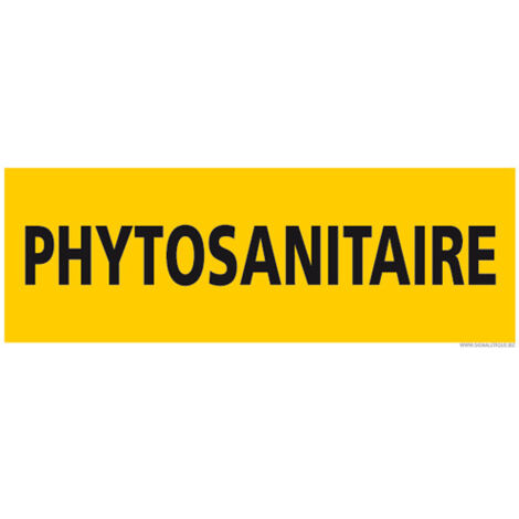 PANNEAU DE SIGNALISATION - PHYTOSANITAIRE (C1274)" - Adhésif - 210 x 75 mm