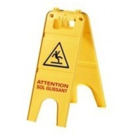 Panneau de signalisation pliant 'sol glissant'