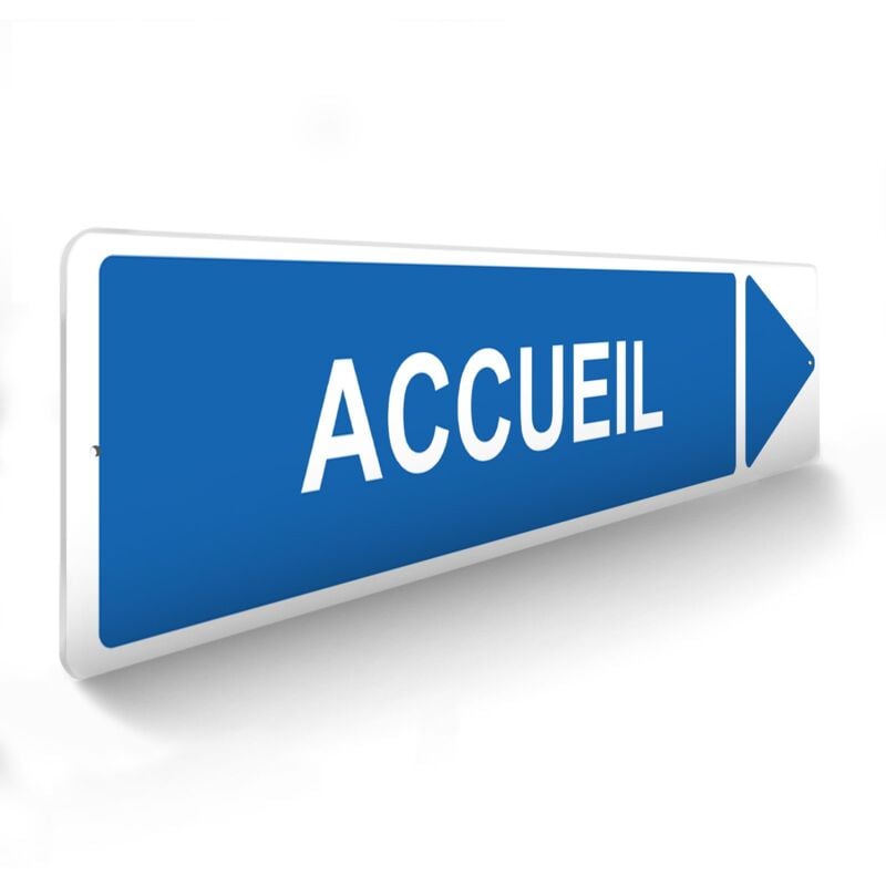 Decoho - Panneau de signalisation pour parking · Accueil droite - 48 x 10 cm