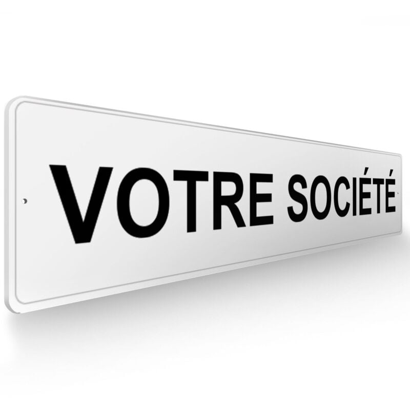 Decoho - Panneau de signalisation pour parking Personnalisable société - 48 x 10 cm