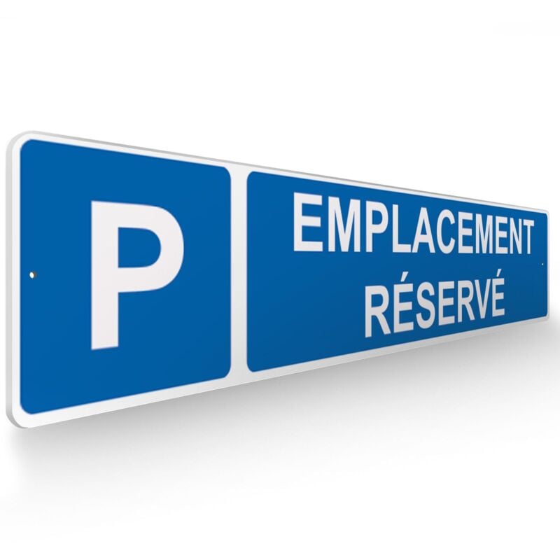 Decoho - Panneau de signalisation pour parking · Emplacement réservé - 48 x 10 cm