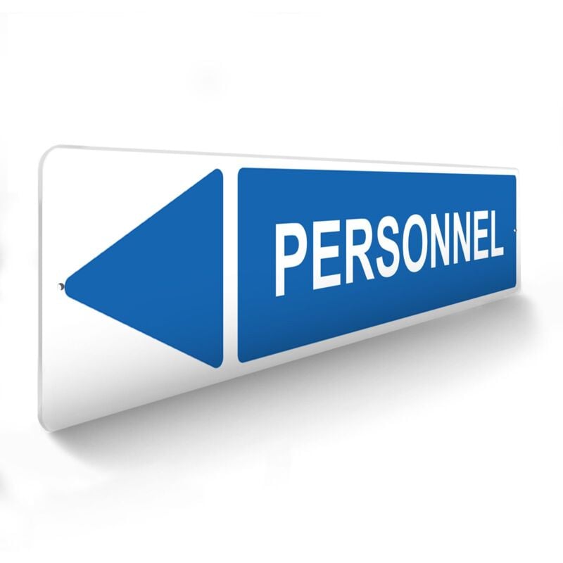 Decoho - Panneau de signalisation pour parking · Personnel gauche- 48 x 10 cm