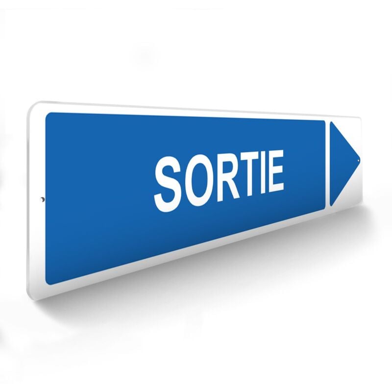 Decoho - Panneau de signalisation pour parking · Sortie droite- 48 x 10 cm