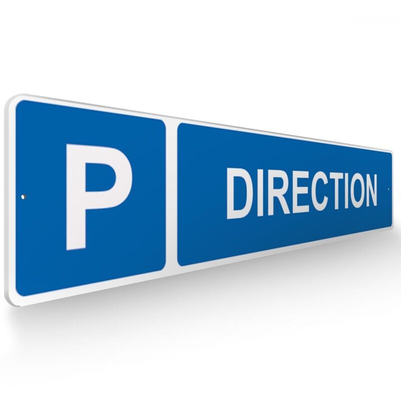Panneau de signalisation pour parking · Stationnement réservé à la direction - 48 x 10 cm