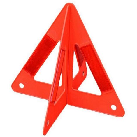 Panneau de signalisation routière triangulaire pliable, réfléchissant et portable pour voiture.