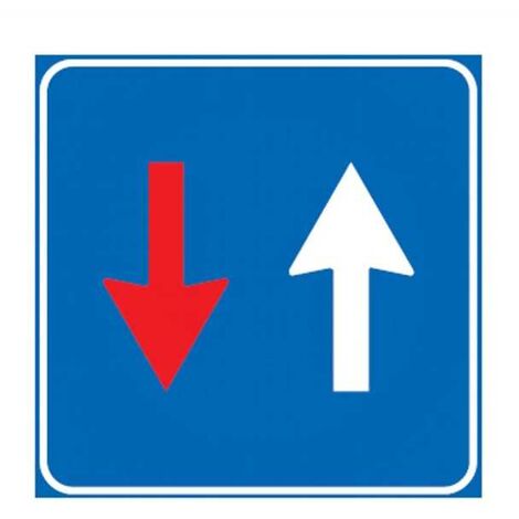 Panneau de signalisation Sens Unique Priorité de Passage