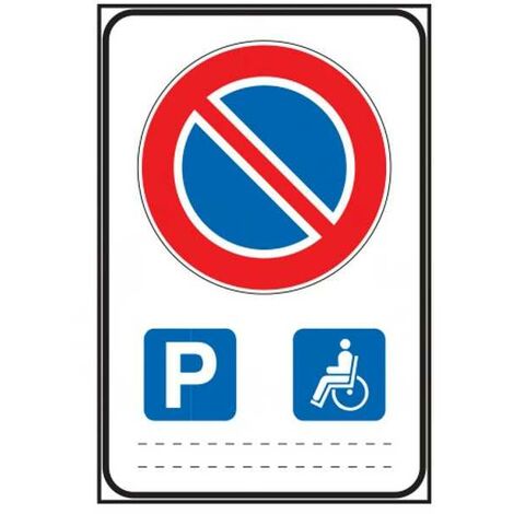 Panneau de signalisation stationnement catégories particulières