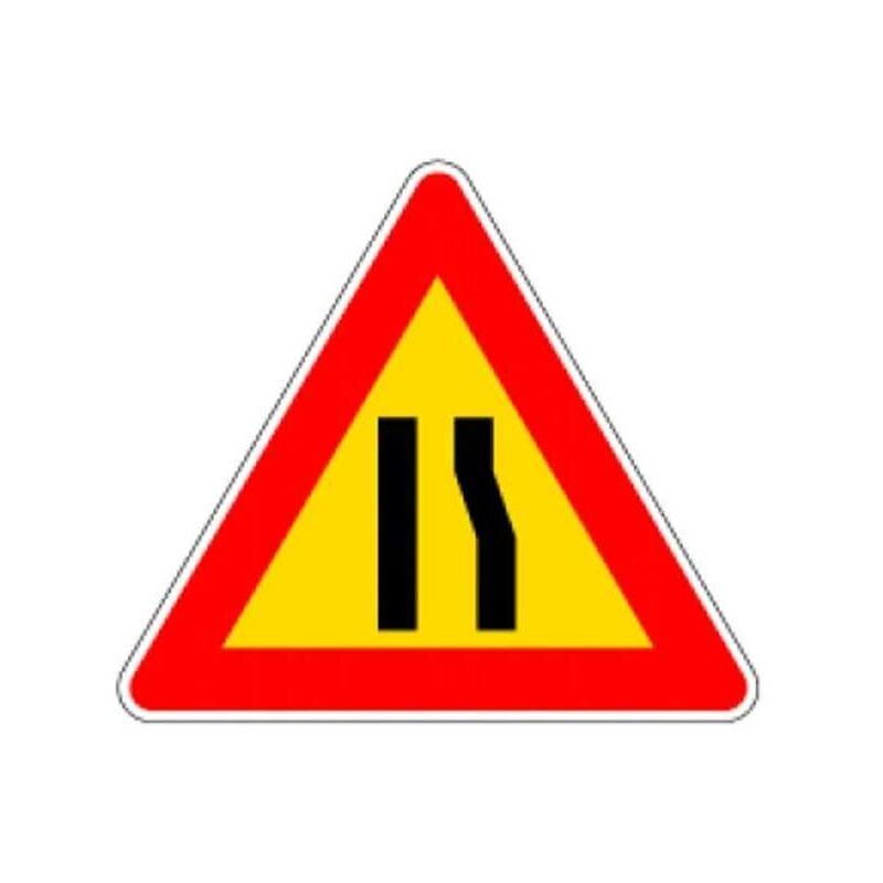 Panneau de signalisation étroit asymétrique droit