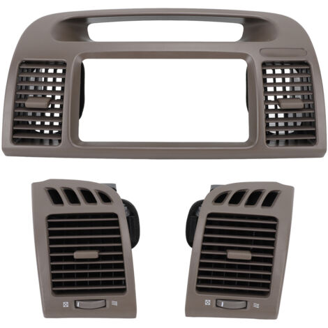 Panneau de sortie de climatisation central, façade avant de la radio, moulure de plateau, grille de sortie d'air de remplacement pour Toyota Camry XV30 2001 à 2006