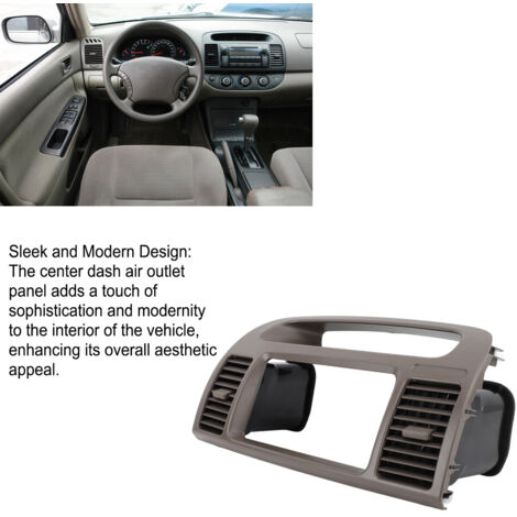 Panneau de ventilation centrale pour Toyota Camry XV30 2001-2006 - Grille clim avant tableau de bord en plastique