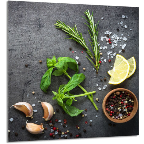 PANNEAU DE VERRE POUR CUISINE 60x65 Ardoise