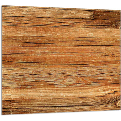 PANNEAU DE VERRE POUR CUISINE 65x60 Bois