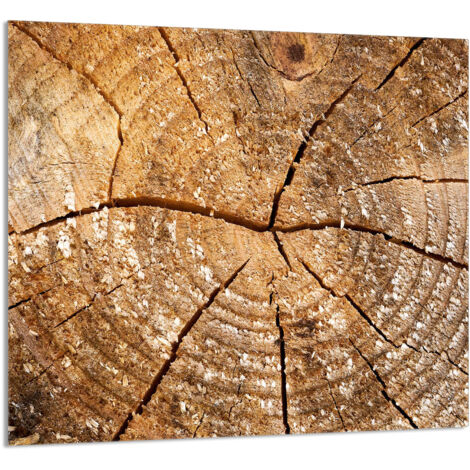 PANNEAU DE VERRE POUR CUISINE 65x60 Bois