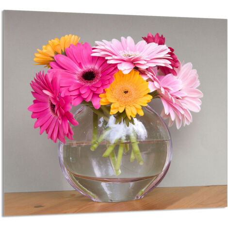 PANNEAU DE VERRE POUR CUISINE 65x60 Fleurs