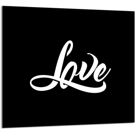 PANNEAU DE VERRE POUR CUISINE 65x60 Noir