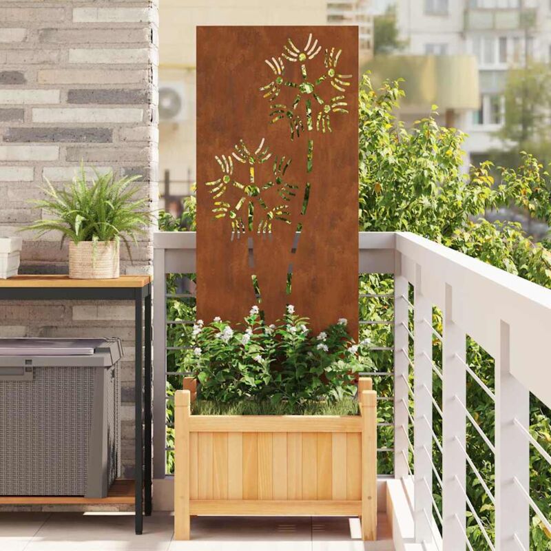 Panneau décoratif de jardin Autre Rouillé 50 x 140 cm Vidaxl