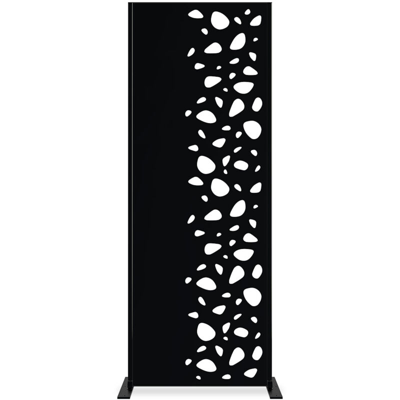 Casanoov - Panneau décoratif sunny noir H.160cm motifs côté droit