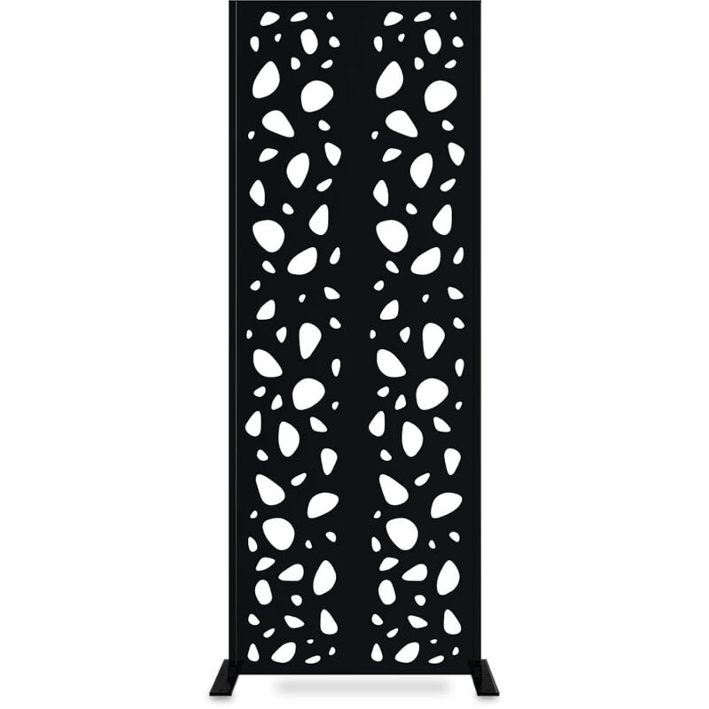 Casanoov - Panneau décoratif sunny noir H.160cm motifs sur les côtés