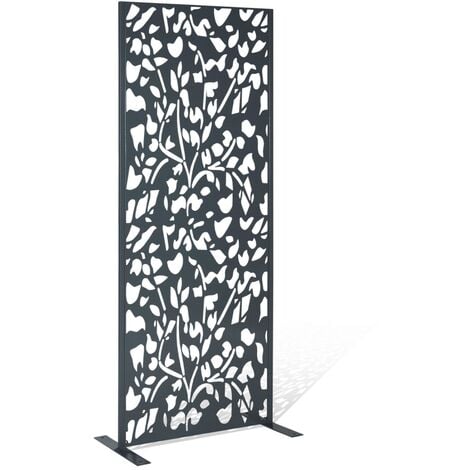 Panneau décoratif universel IDMARKET FLOWER - 150 x 50 CM - Gris