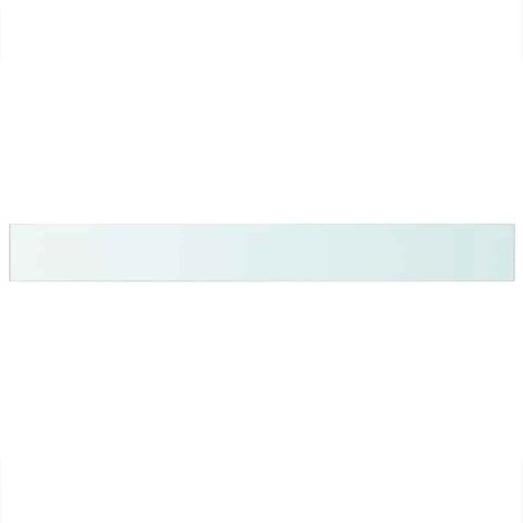 Panneau d’étagère Verre transparent 110 x 12 cm