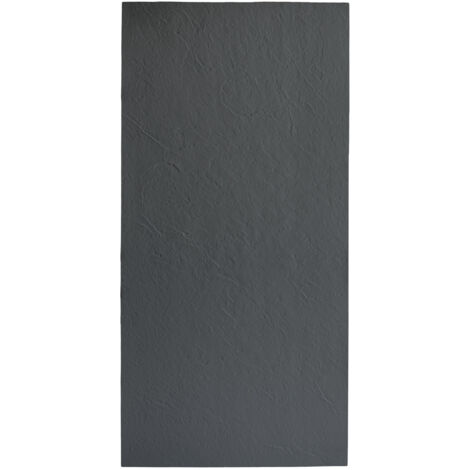 Panneau d'habillage mural 250 x 120 cm x 3 mm résine effet ardoise couleur gris ardoise