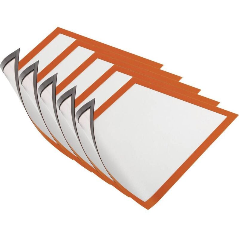 Durable 486909 duraframe magnetic A4 - 4869 Cadres magnétiques din A4 orange (l x h) 238 mm x 324 mm 5 pc(s)