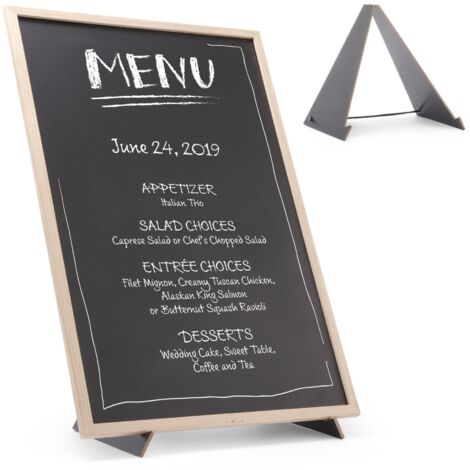 Panneau d'information publicitaire MENU avec support de base 40x60 cm - Hendi 664131