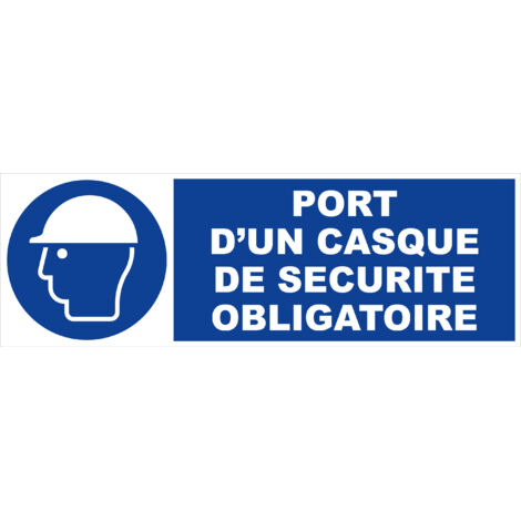 Panneau d'obligation NOVAP 450x150 mm (4030623) - Port du casque