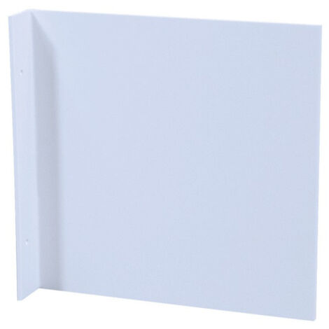 Panneau drapeau L148xL148mm blanc vierge pour panneaux en aluminium Ku.