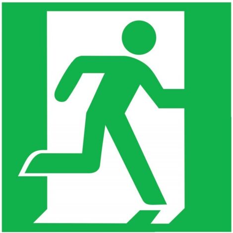 Panneau d'urgence 200x200mm Alu,