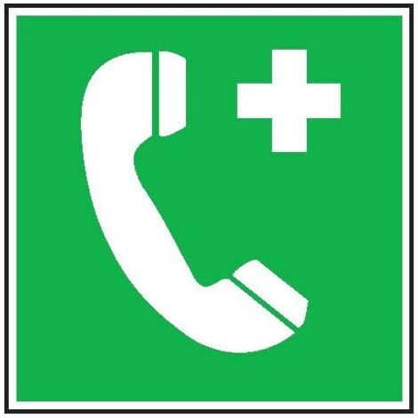 Panneau d'urgence Alu 200x200mm
