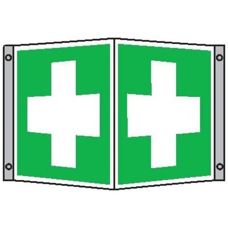 Panneau d'urgence Alu premiers secours 200x200
