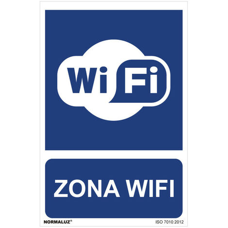 Panneau d'utilisation obligatoire "zone wifi" (pvc 0,7mm) 30x40cm