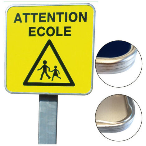 Panneau Ecole Fluo (WECOLFLU35) - 500 x 500 mm