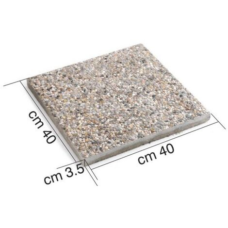 Panneau en granit pour base d'ombrelle 40x40x3,5 cm