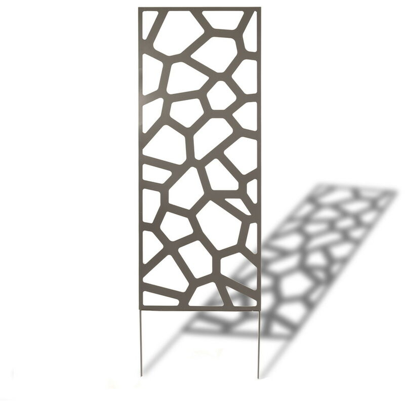 Nortene - Panneau en métal Deco Panel ardoise - 0,60 x 1,50 m- pose murale ou sur sol meuble