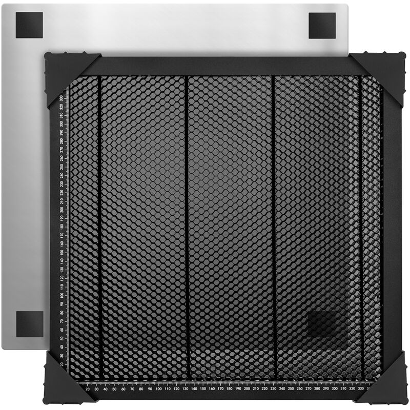 Panneau en nid d'abeille en alliage d'aluminium 400 x 400 mm, adapté à la machine de gravure laser à diode/CO2, adapté au modèle Swiitol C18 PROC24