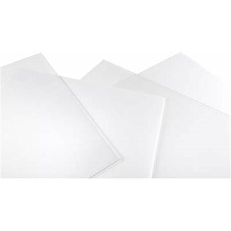Panneau en Polystyrène Synthétique Rigide Transparent 50x50 cm d'une épaisseur de 2 mm.